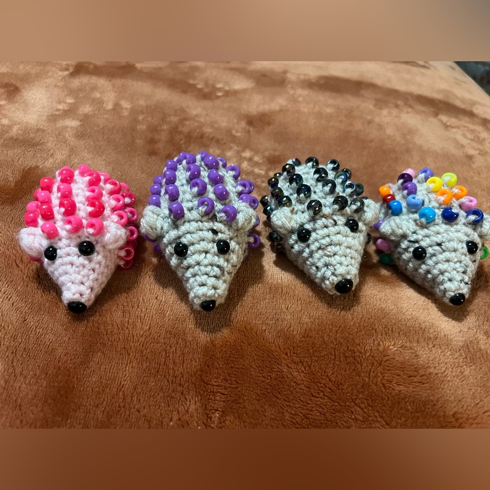 Crocheted Fidget Hedgehog 🦔 - Picture 2 of 3